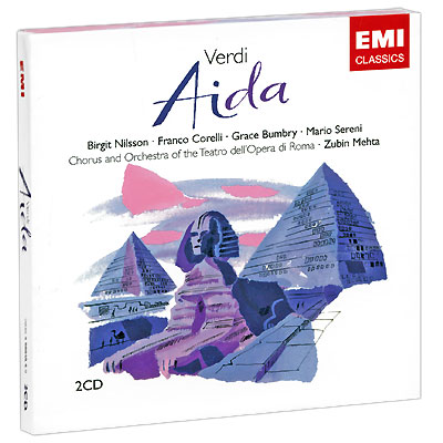 Zubin Mehta Verdi Aida (2 CD) Формат: 2 Audio CD (Box Set) Дистрибьюторы: EMI Classics, Gala Records Европейский Союз Лицензионные товары Характеристики аудионосителей 1967 г Авторский сборник: Импортное издание инфо 3207a.